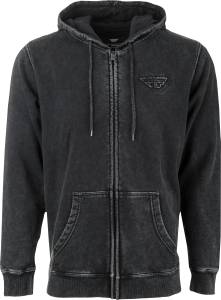 FLY SNOW WASH HOODIE BLACK LG