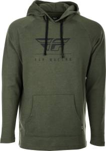 FLY CREST HOODIE MILITARY GREEN 2X