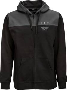 FLY HORIZONTAL ZIP UP HOODIE BLACK/CHARCOAL 2X