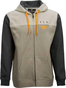 FLY HORIZONTAL ZIP UP HOODIE KHAKI/STONE/GREY 2X