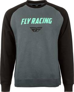 FLY CREW NECK SWEATER CHARCOAL/BLACK 2X