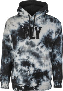 FLY TIE-DYE PULLOVER HOODIE BLACK/GREY 2X