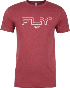 FLY EDGE TEE CARDINAL 2X