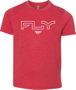 YOUTH FLY EDGE TEE RED YL