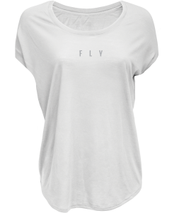 WOMEN'S FLY BREEZY TEE WHITE 2X