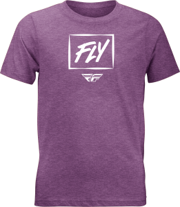 YOUTH FLY ZOOM TEE PURPLE HEATHER YL