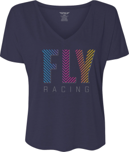 WOMEN'S FLY LIKE4LIKE TEE MIDNIGHT NAVY 2X