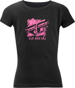 FLY GIRL'S CRAYON TEE BLACK YL