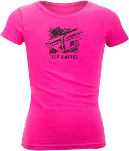 FLY GIRL'S CRAYON TEE RASPBERRY YL