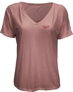 WOMEN'S FLY CRUSH TEE MAUVE 2X