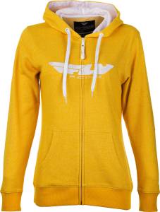 WOMEN'S FLY CORPORATE ZIP UP HOODIE MUSTARD 2X