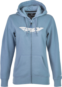 WOMEN'S FLY CORPORATE ZIP UP LIGHT BLUE 2X