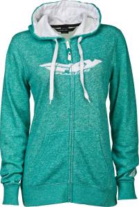 CORPORATE LADIES ZIP UP HOODIE TEAL 2X