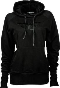 LACED PULLOVER HOODIE BLACK XS/S