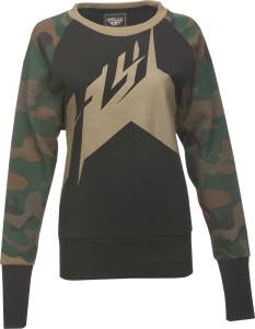 CREW LADIES PULLOVER HOODIE CAMO M-L