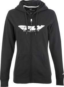 WOMEN'S FLY CORPORATE ZIP UP HOODIE BLACK 2X