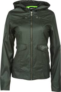 FLY WAXED JACKET BLACK MD BLACK M