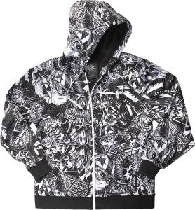 WINNERS CIRCLE HOODY BLACK/WHI TE S