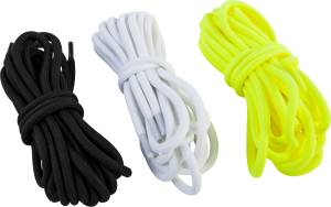 MARKER BOOT LACES BLACK/HI-VIS/WHITE 3/PR