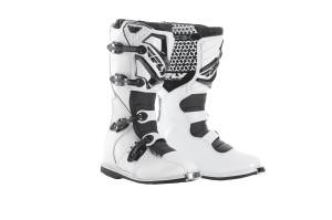 MAVERIK MX BOOTS WHITE/BLACK SZ 07