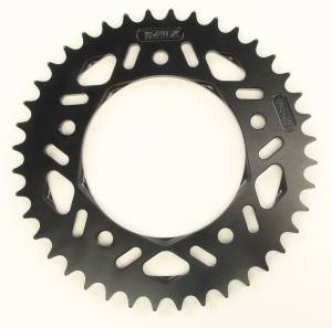 REAR F5 SPROCKET ALUMINUM 40T-525 BLK HC YAM