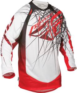 EVOLUTION 2.0 SPIKE JERSEY WHITE/RED 2X