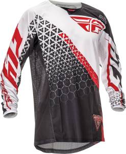 KINETIC TRIFECTA JERSEY BLACK/WHITE/RED 2X