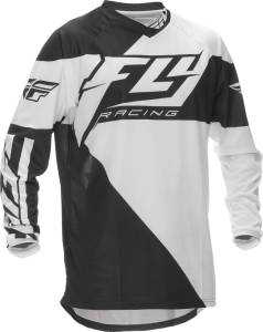 F-16 JERSEY BLACK/WHITE 2X