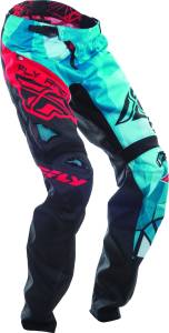 BICYCLE CRUX PANT BLACK/TEAL/RED SZ 18