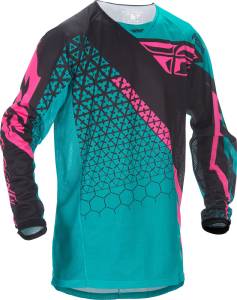 KINETIC TRIFECTA MESH JERSEY TEAL/PINK/BLACK 2X