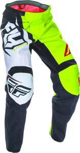 F-16 PANT BLACK/LIME SZ 18