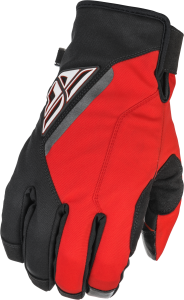 YOUTH TITLE GLOVES BLACK/RED SZ 06