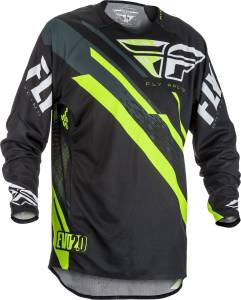 EVOLUTION 2.0 JERSEY BLACK/HI-VIS/WHITE 2X