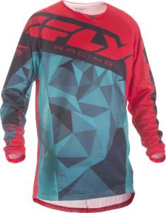 KINETIC MESH JERSEY TEAL/RED/BLACK 2X