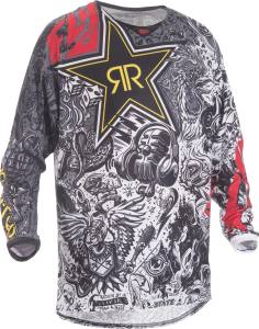 KINETIC ROCKSTAR MESH JERSEY BLACK/WHITE L