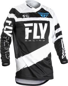 F-16 JERSEY BLACK/WHITE 2X