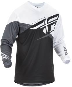 F-16 JERSEY BLACK/WHITE/GREY 2X