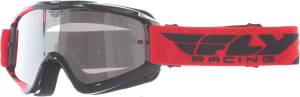 ZONE GOGGLE RED/BLACK W/ CLEAR/FLASH CHROME LENS