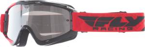 ZONE YOUTH GOGGLE RED/BLACK W/ CLEAR/FLASH CHROME LENS