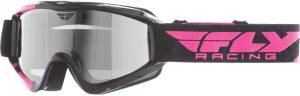 ZONE PRO SNOW GOGGLE PINK W/CHROME SMOKE DUAL LENS