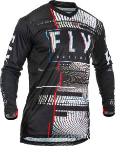 LITE GLITCH JERSEY BLACK/RED/BLUE LG