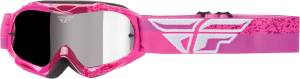 2018 ZONE COMPOSITE YTH GOGGLE GREY/PINK W/CHROME LENS