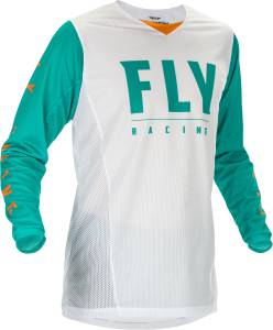 KINETIC MESH JERSEY WHITE/TEAL/ORANGE 2X