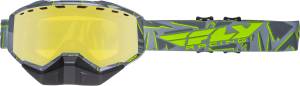 FOCUS SNOW GOGGLE GREY/HI-VIS W/YELLOW LENS