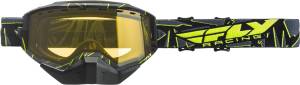 FOCUS SNOW GOGGLE BLACK/HI-VIS W/YELLOW LENS