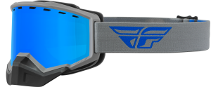 FOCUS SNOW GOGGLE GREY/BLUE W/ SKY BLUE MIRROR/SMOKE LENS