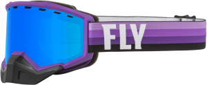 FOCUS SNOW GOGGLE PURPLE/BLACK W/ SKY BLUE/SMOKE LENS