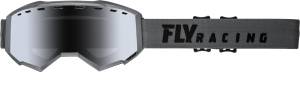 FOCUS YOUTH SNOW GOGGLE GREY W/SILVER MIRROR SMOKE LENS