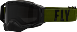 ZONE PRO SNW GOGGLE OLIVE/BLK W/ POLARIZED SMOKE LENS