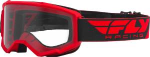 FOCUS GOGGLE RED W/CLEAR LENS